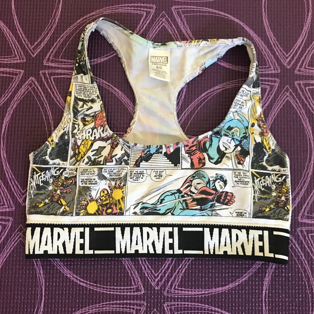 Marvel Comic Sports Bra